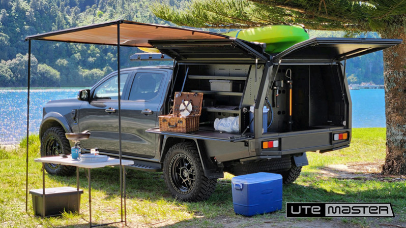 Next Gen Ford Ranger Sport Black TrailCore Ute Overlanding 4x4 Camping