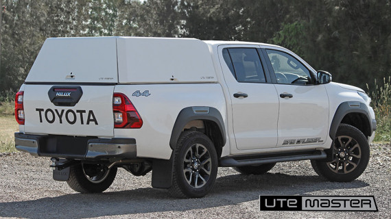 Toyota Hilux SR5 2020 Canopy Ute White 4x4 Cantilever Roof Rack Central Locking Utemaster Centurion