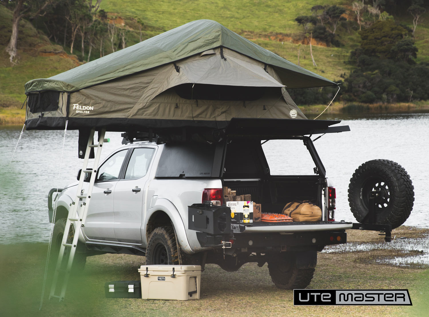 Overland Setup Utemaster Centurion Canopy for Overlanding Setup Roof Top Tent Mounting Ute Canopy 4x4 Explore NZ