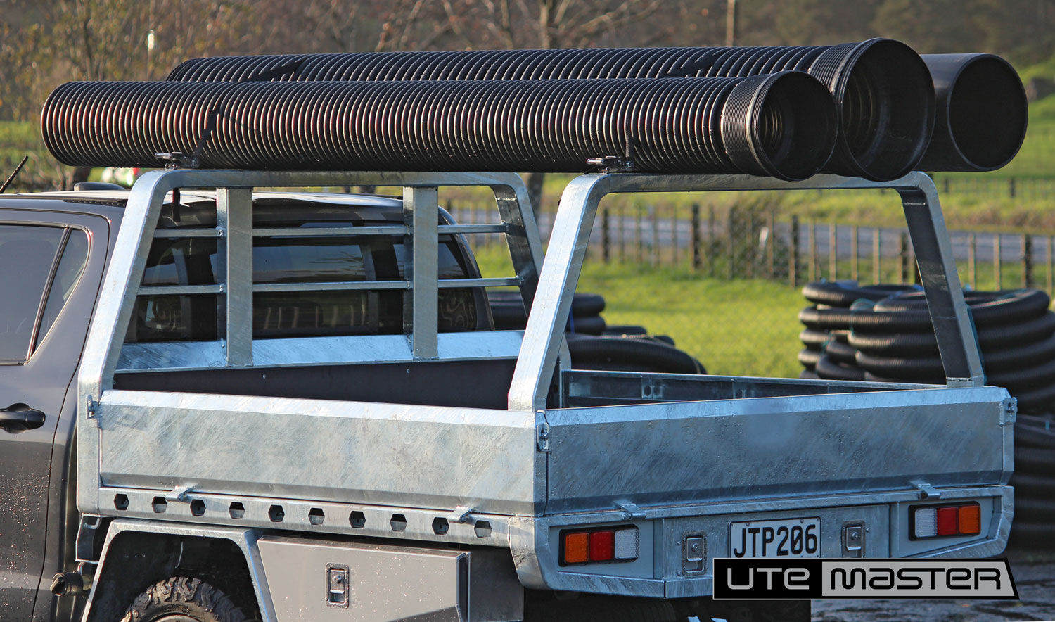 Rear Ladder Rack to suit Utemaster Steel Flat Deck