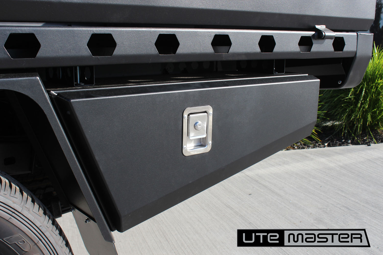 Underbody Toolboxes to suit Utemaster Steel Flat Deck Toyota Hilux Ute Tray