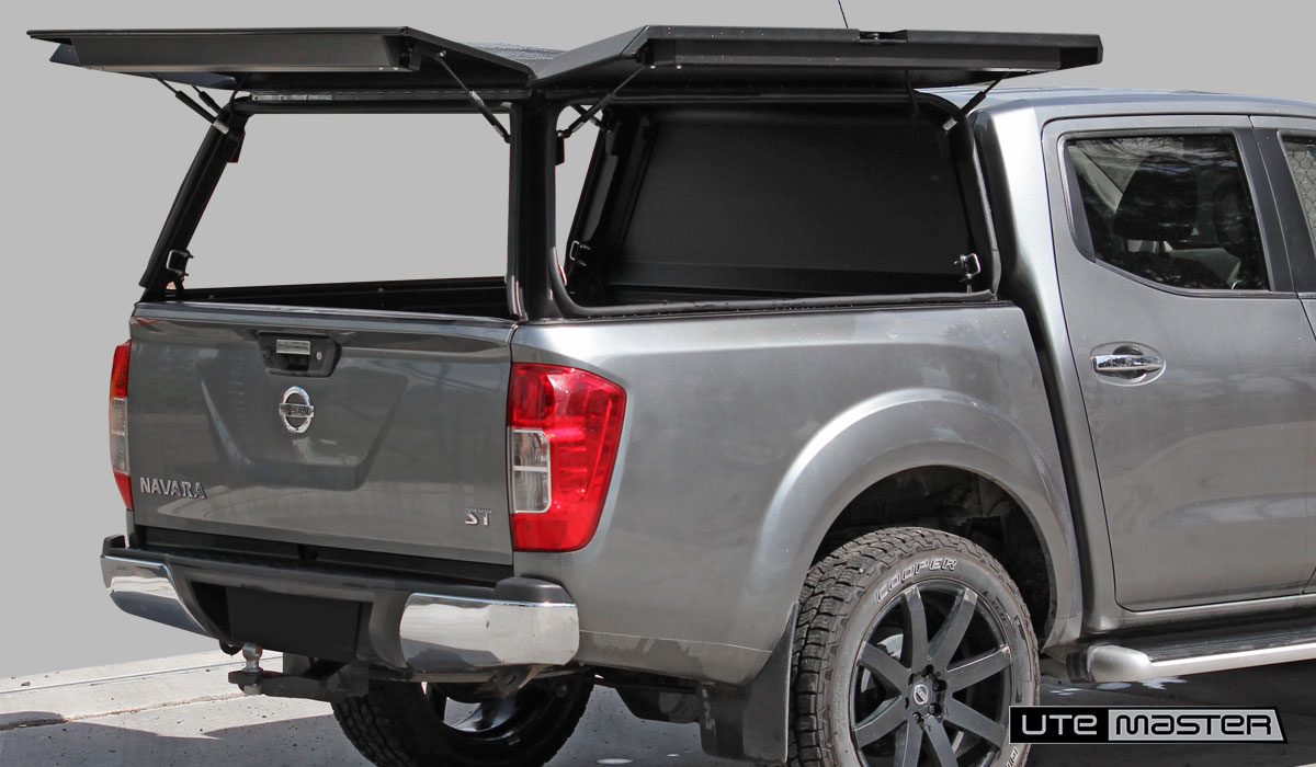 Utemaster Aluminium Canopy Nissan Navara Doors Open Access