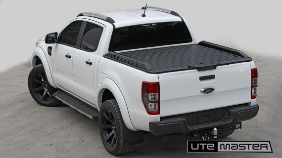 Ute Hard to suit Ford Ranger Destroyer Side Rails Tough 4x4 Overland White