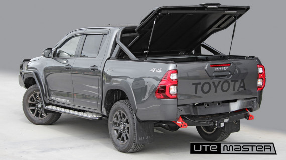 Toyota Hilux SR5 TCustom Load Lid Open Sport Bars Ute Grey Central Locking Utemaster