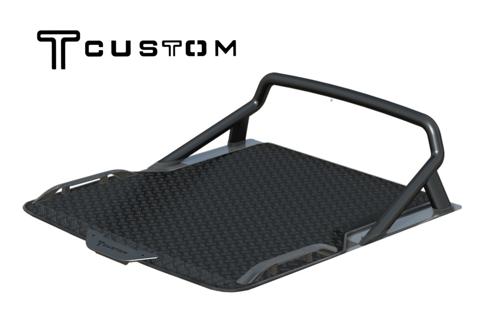 T-Custom Central Locking Load-Lid to suit Toyota Genuine Sports Bars - Oasis Black