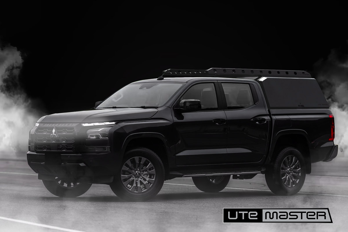 2024 Next Generation Mitsubishi Triton Black with Utemaster Centurion Canopy