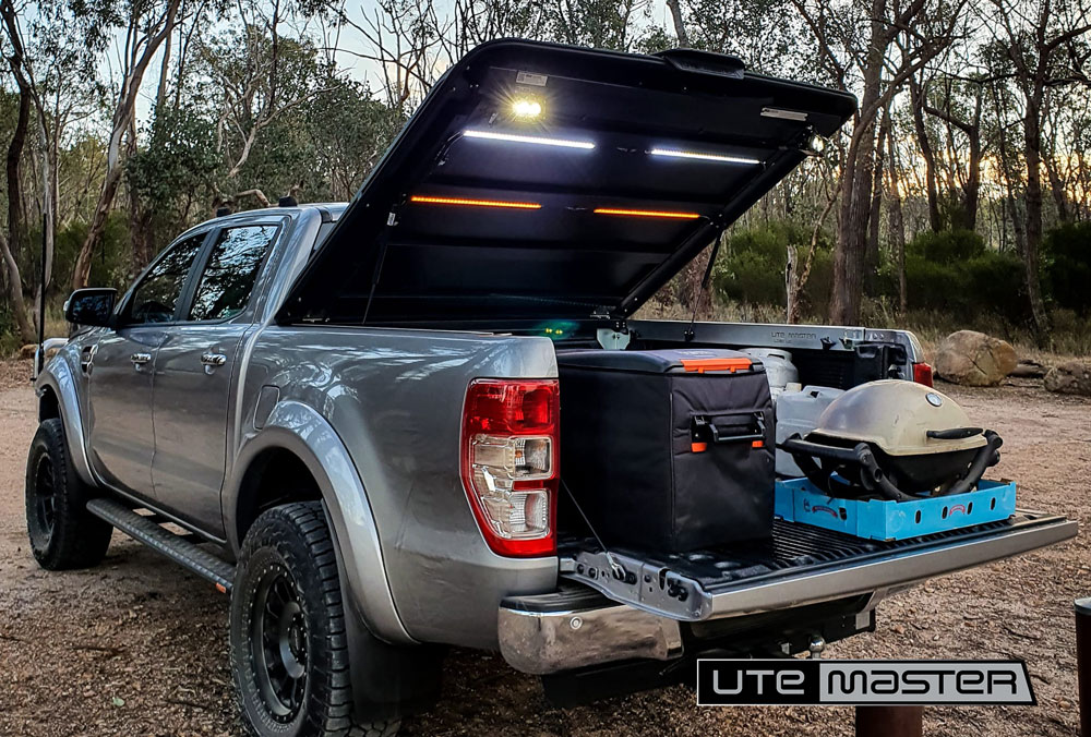 Ford Ranger Aluminium  Utemaster Load Lid  Hard Lid 4x4 Camping  Fridge Under Ute Lid