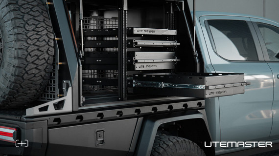 Ford Ranger Raptor TrailCore Tray and Canopy Utemaster Pull out Drawers v2