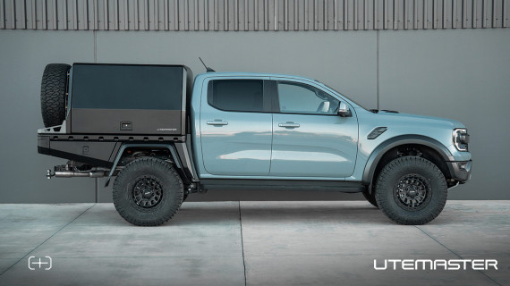 Ford Ranger Raptor TrailCore Tray and Canopy Utemaster ROH Wheels v2