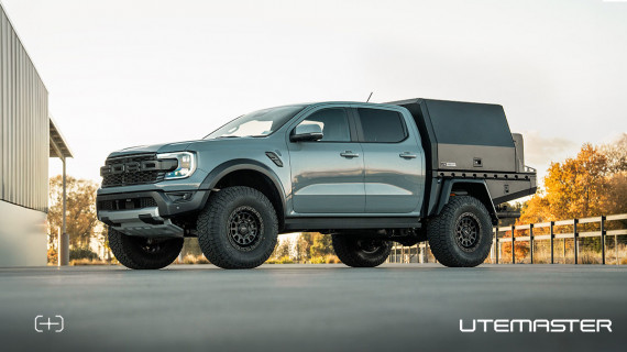Ford Ranger Raptor TrailCore Tray and Canopy Utemaster ROH Wheels 4x4 v2