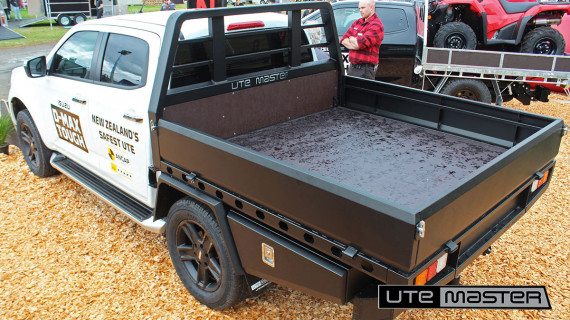 Isuzu NZ Steel Flat Deck Rear View at Fieldays Utemaster