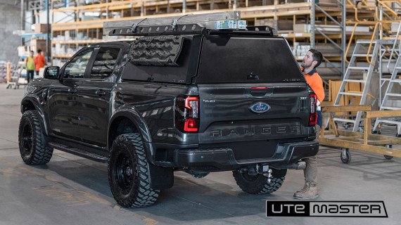 Next Gen 2024 Ford Ranger XLT Sport Wildtrak Raptor Utemaster Centurion Canopy Builder Tradie Roof Rack