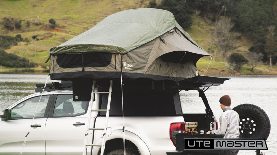 Overland Setup Utemaster Centurion Canopy for Overlanding Setup Roof Top Tent Mounting Ute Canopy 4x4 Wellside