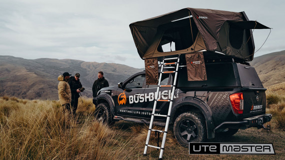 Roof Top Tent Mounted to Utemaster Centurion Canopy Nissan Navara 4x4 Overlanding