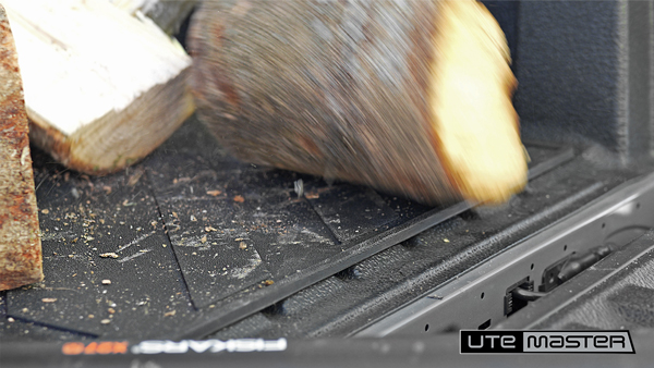 Rubber Tub Mat to suit Ford Ranger Ute Tub Accessories Utemaster Tough Rubber Mat With Wood in Wellside v2
