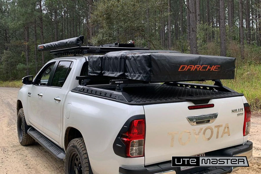 Toyota Hilux Hard Lid with Roof Top Tent Utemaster Load Lid