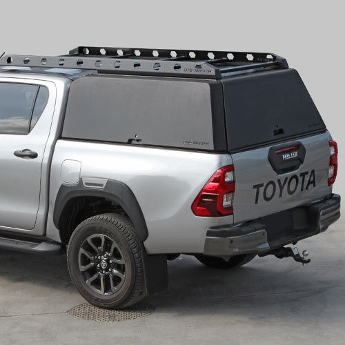 Ute Canopy for Overlanding and Adventure Roof Rack Roof Tray 4x4 Toyota Hilux Silver 