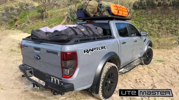 Ute Hard Lid to suit Ford Ranger Raptor Tonneau Cover Grey Overland Ute Tub Cover Utemaster Load Lid