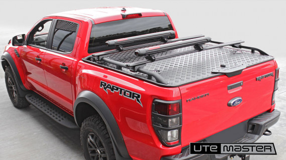 Ute Hard Lid to suit Ford Ranger Raptor Red Black 4x4 Overland Load lid Utemaster