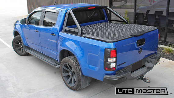 Ute Hard Lid to suit Holden Colorado Black Blue Sports Bar Utemaster Load Lid