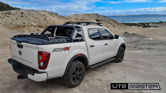 Ute Hard Lid to suit Nissan Navara Pro 4x Tonneau Black White Sports Bar Tough Checkerplate Cover