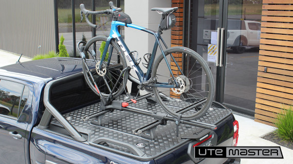 Ute Hard Lid with Bike Carrier Trek Road Bike Toyota Hilux Hard Lid