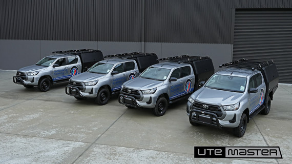 Ute Fleet Trays Fleet Fitouts Hilux Ute Fleet Utemaster Service Body to suit Fleets Tradies Plumbers Sparky Electrians Tough Ute Accessories