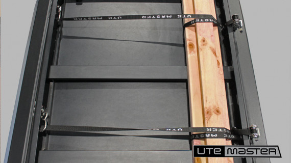 Utemaster Canitilever Roof Rack Ratchet Strap Builders Ute Setup Timber Carrying