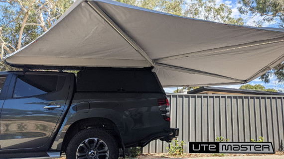 Utemaster Centurion Canopy to suit Mitsubishi Triton 4x4 Overland Ute Canopy Batwing Awning