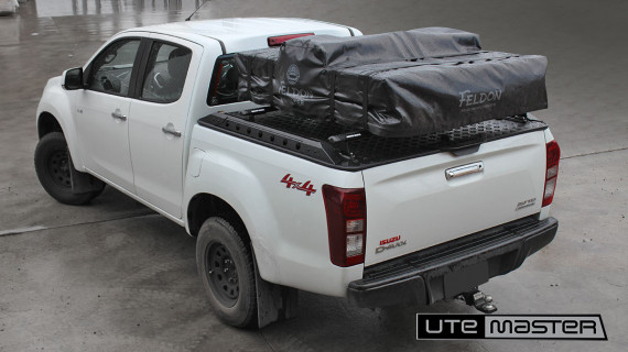 Utemaster Load Lid to suit Isuzu D Max with Roof Top Tent on Tub Wellside