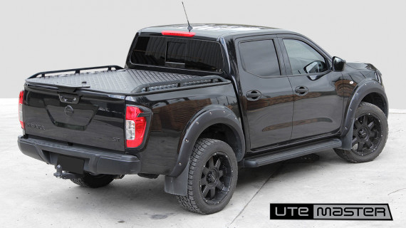 Utemaster Load Lid to suit Nissan Navara Standard Hard Lid Black Side Rails