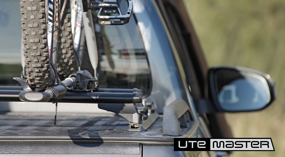 Utemaster Load Lid with T Track Mounted Bike Carriers