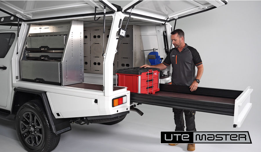 Utemaster Service Body Open Drawer Area