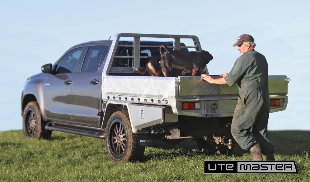 Utemaster Steel Flat Deck for Farmers Fieldays Ute Accessories 2021 Toyota Hilux