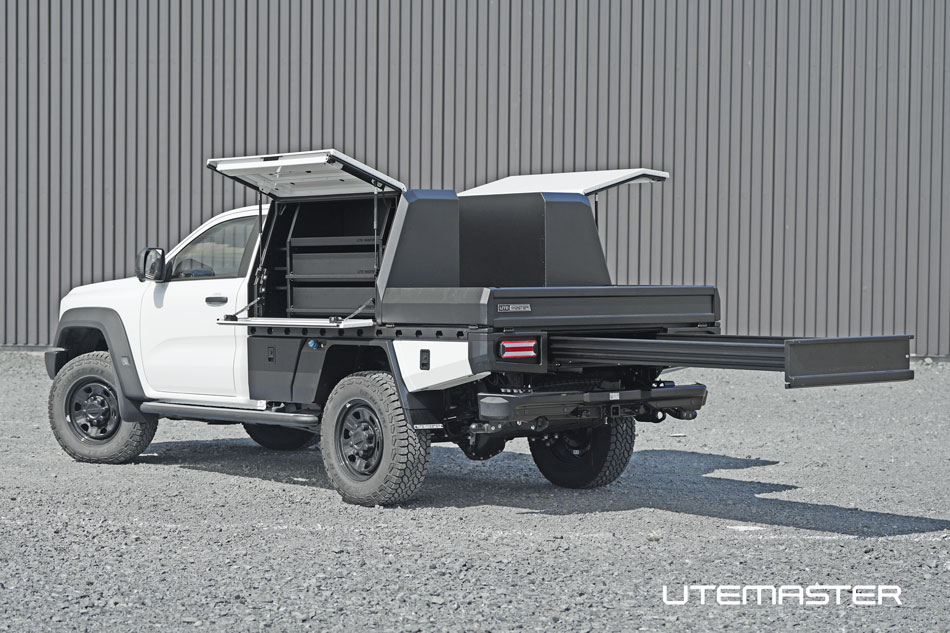 Utemaster Tray Toolboxes to suit Ford Ranger Super Duty Black White
