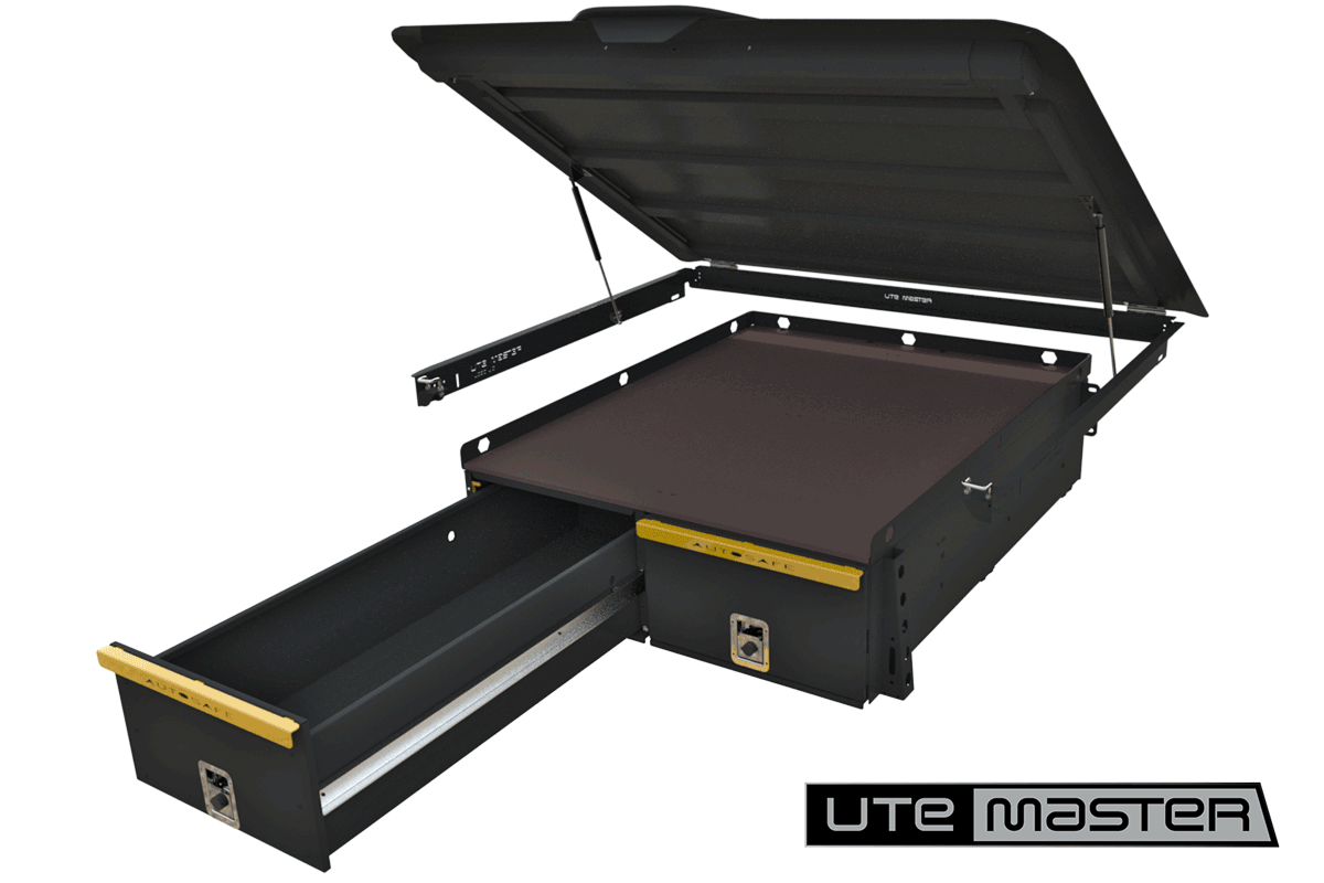 Utemaster Wellside Drawers Canopy Hard Lid Fitout For Tradie