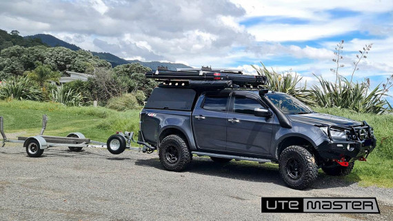 Utemaster Centurion Canopy D Max fishing Overlanding Setup Roof Rack