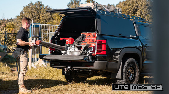 Utemaster Centurion Canopy to suit BYD Shark 6 Tradie Jobsite Secure Ute Canopy