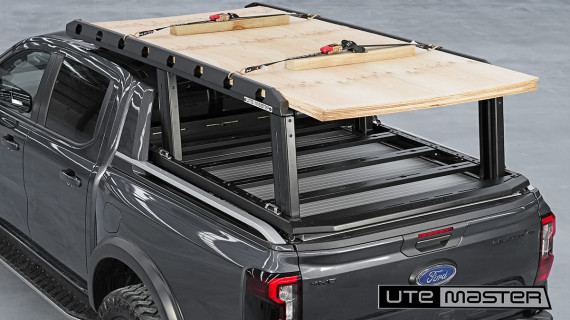 Utemaster GearForce Platform Rack Cantilever System to suit Next Gen Wildtrak Roller Shutter Ute Accessories Tough Tradie v2