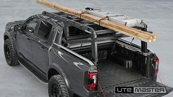 Utemaster GearForce Rack Cantilever System to suit 2023 Wildtrak Roller Shutter Platform Ute Tub Accessories v2