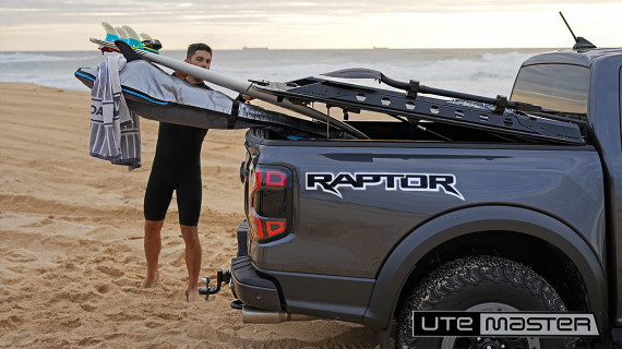 Utemaster Hard Lid to Suit Raptor Ford Ranger Toyota Hilux Surfing Ute Accessories Lid Spacer Kit Surf Beach Adventure Overlanding