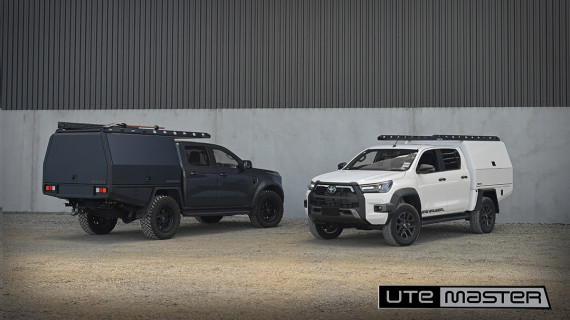 Utemaster TrailCore Service Body Ranger Sport Grey 2023 Hilux White Tough Ute Service Bodys Aluminuim