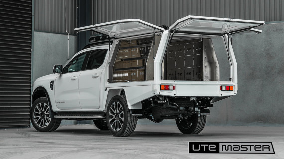 Utemaster TrailCore Service Body White to suit Next Gen Ranger Platinum Ute Accessories