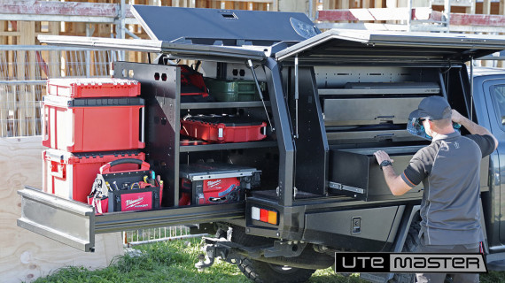 Utemaster TrailCore Tradie Fitout Builder Plumber ToolBoxes Utemaster Body