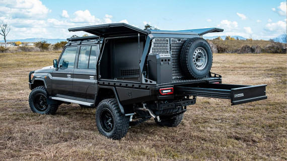 Utemaster TrailCore Tray Canopy to suit Toyota LandCruiser Double Cab Grey 2025