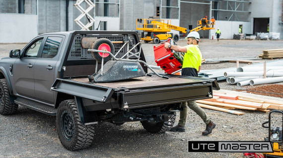 Utemaster TrailCore Tray Ute Flat Deck Tradie Ute Setup Tools Storage