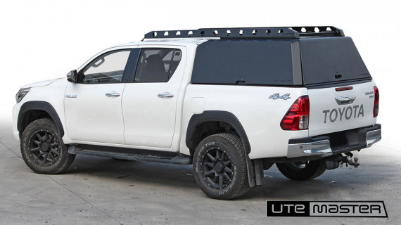 Toyota Hilux with Utemaster Centurion Ute Canopy white black