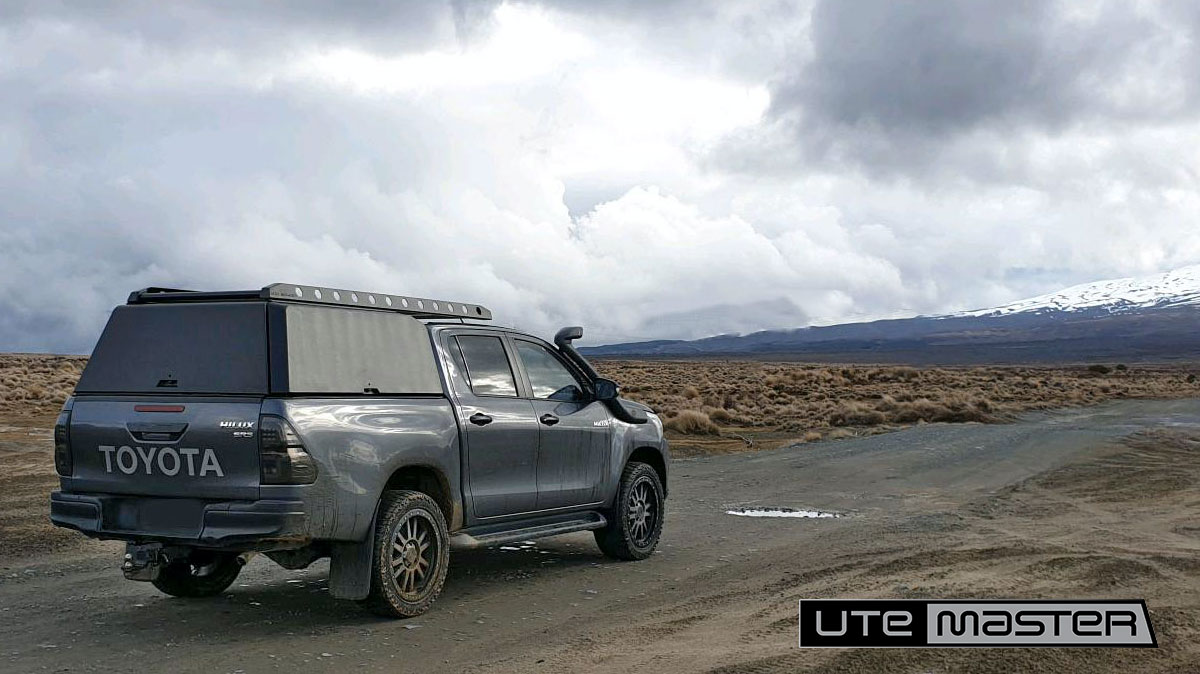 Ute Canopy Utemaster Centurion Toyota Hilux Grey Ute Overland 4x4 NZ