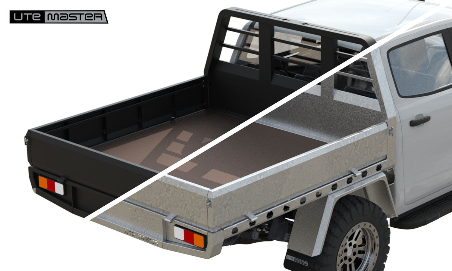 Galv or black Steel Flat Deck by Utemaster v2