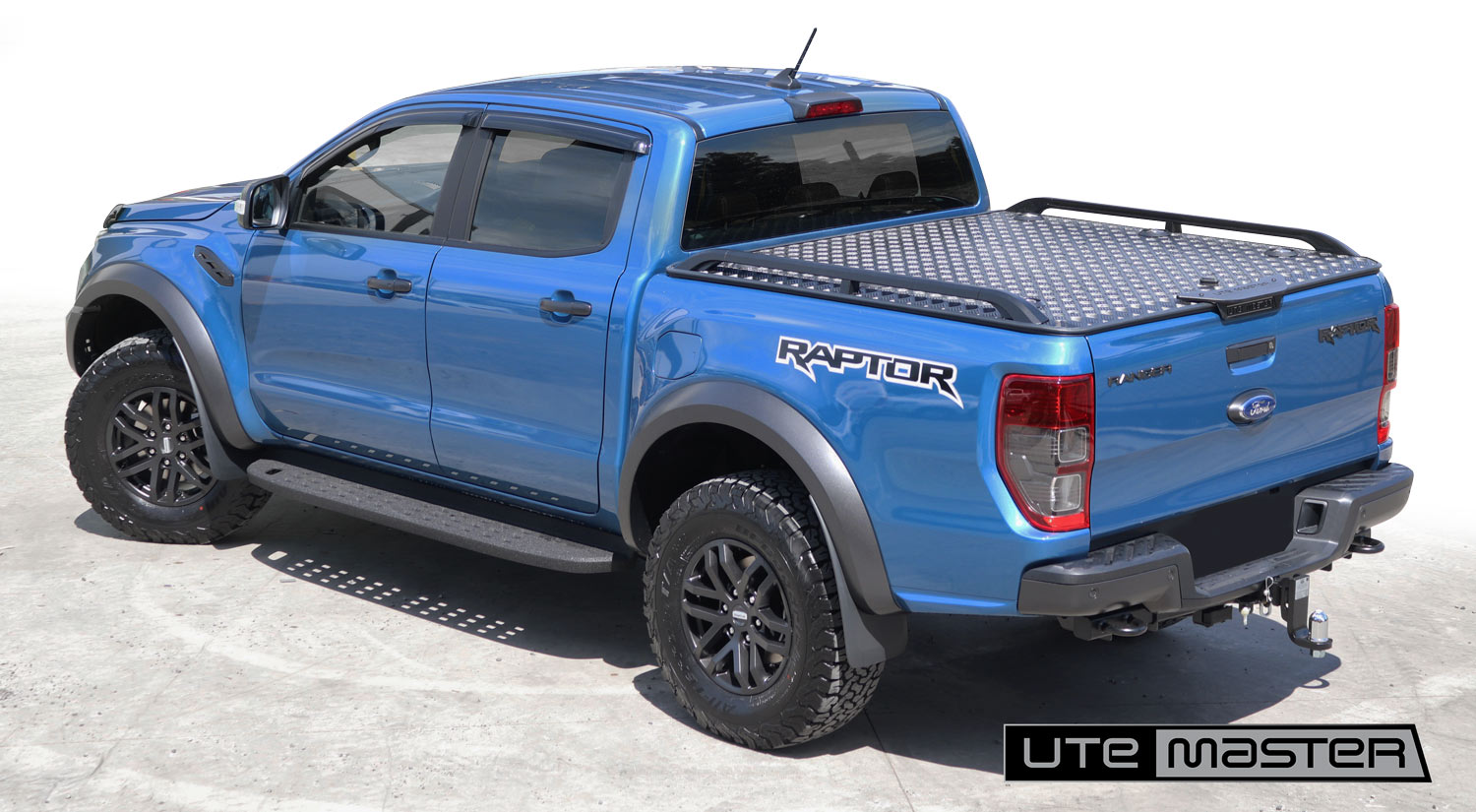 Ute Hard Lid to suit Ford Ranger Raptor_Blue Black_Utemaster Load Lid